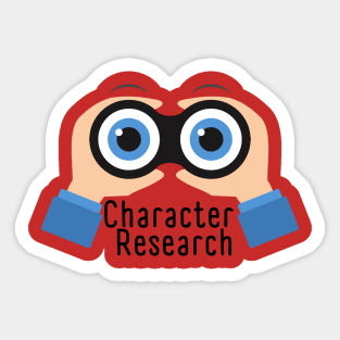 Character Research Sticker